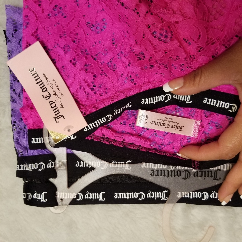 NWT Juicy Couture Set of 3 Cheeky Panties - Picture 6 of 10